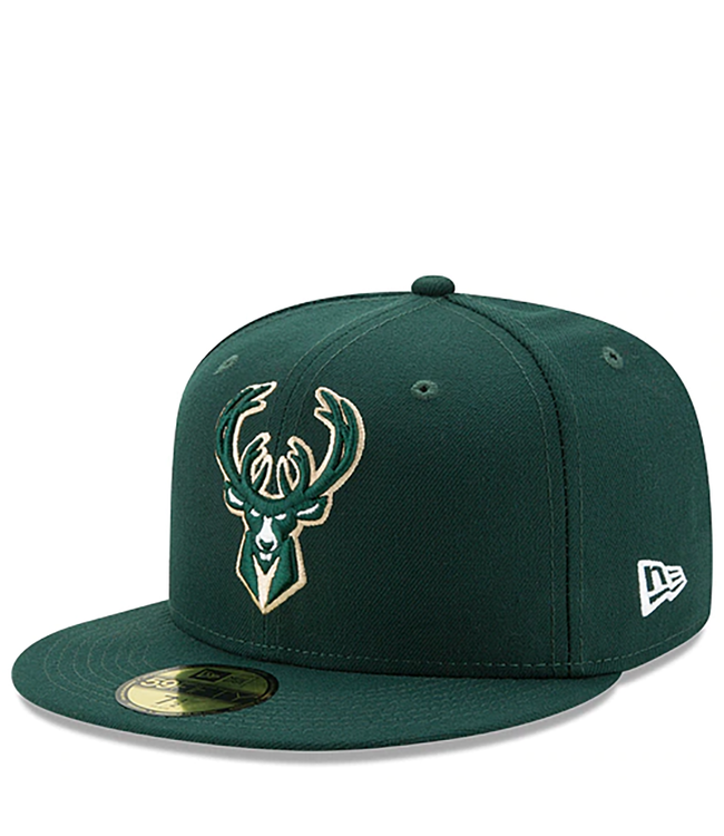 New Era Milwaukee Bucks Paisley 59Fifty Fitted Hat - Green - MODA3