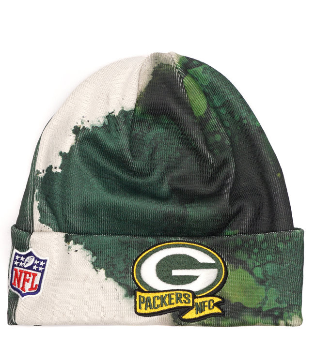 Green Bay Packers Beanie New Era Cuffed Knit with Pom