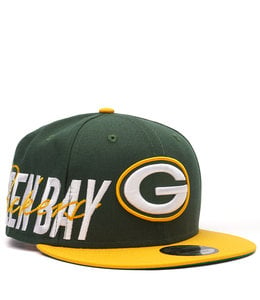 NEW ERA PACKERS SIDE FONT 9FIFTY SNAPBACK HAT