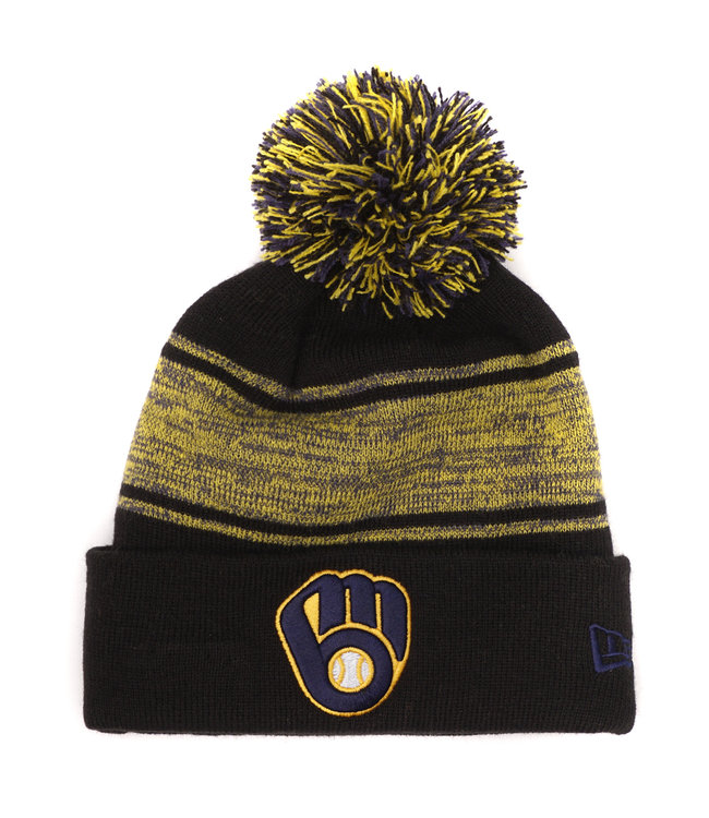 NEW ERA Brewers Chilled Knit Pom Beanie