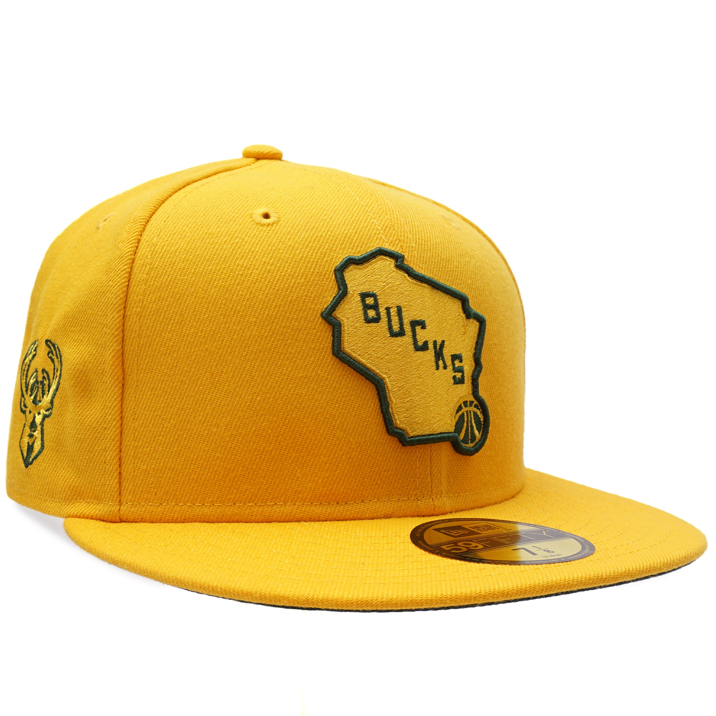 Lids Milwaukee Bucks New Era 59FIFTY Fitted Hat - Gold/Rust