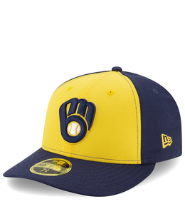 Men's New Era Black Milwaukee Brewers Team Low Profile 59FIFTY Fitted Hat