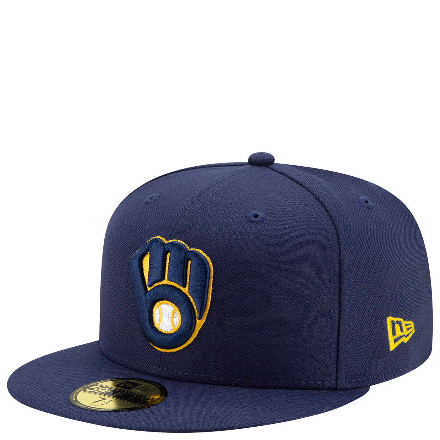 New Era Milwaukee Brewers Authentic 59Fifty Fitted Hat - Navy