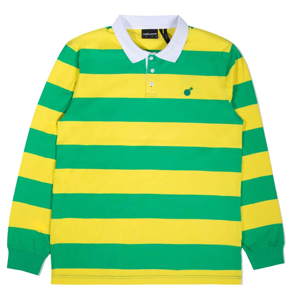 The Pacific Sleeve Rugby Shirt - Green MODA3