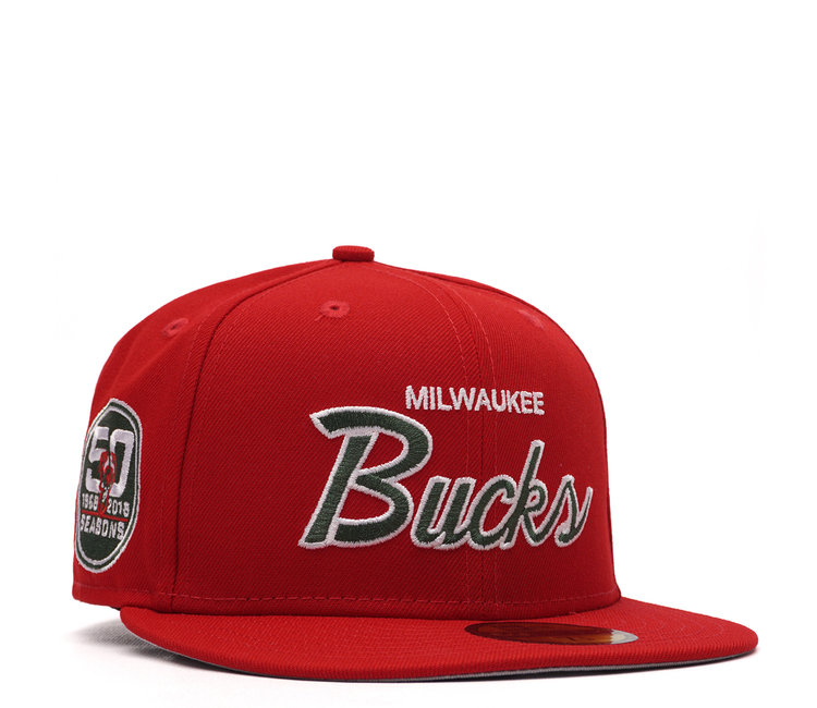 New Era Milwaukee Bucks Paisley 59Fifty Fitted Hat - Green - MODA3