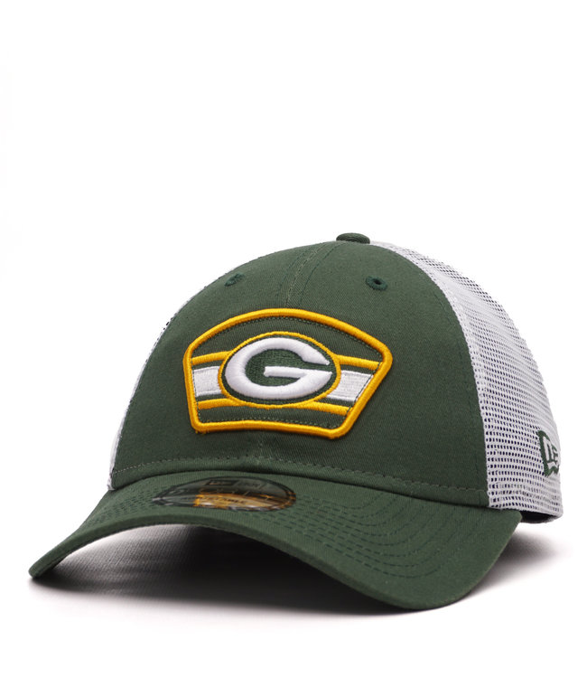 Green Bay Packers New Era Logo Patch Trucker 9FORTY Snapback Hat