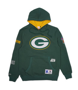 MITCHELL AND NESS PACKERS TEAM ORIGINS PULLOVER HOODIE