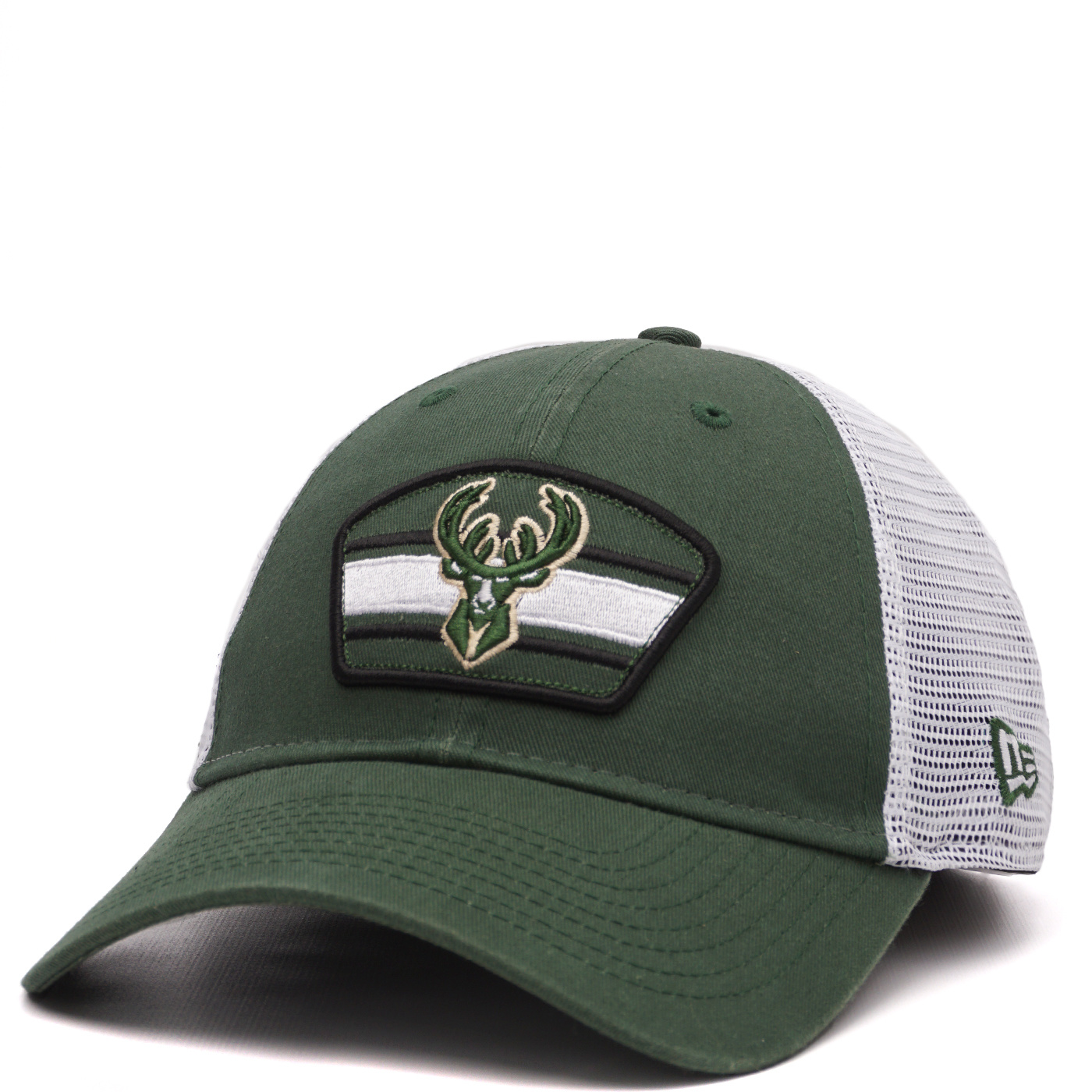 New Era 9FORTY Outline Green Milwaukee Bucks Adjustable Hat