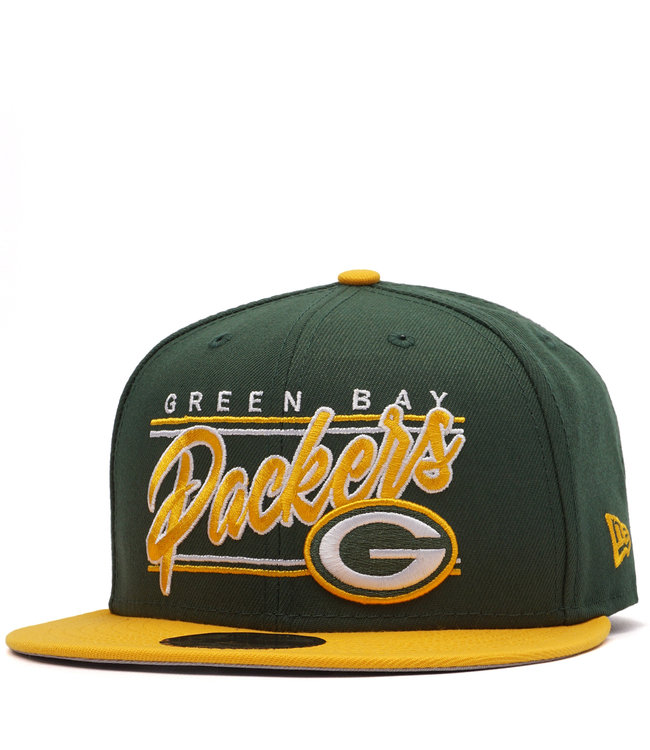 Green Bay Packers New Era 2023 Sideline 59FIFTY Fitted Hat - Gold/Green