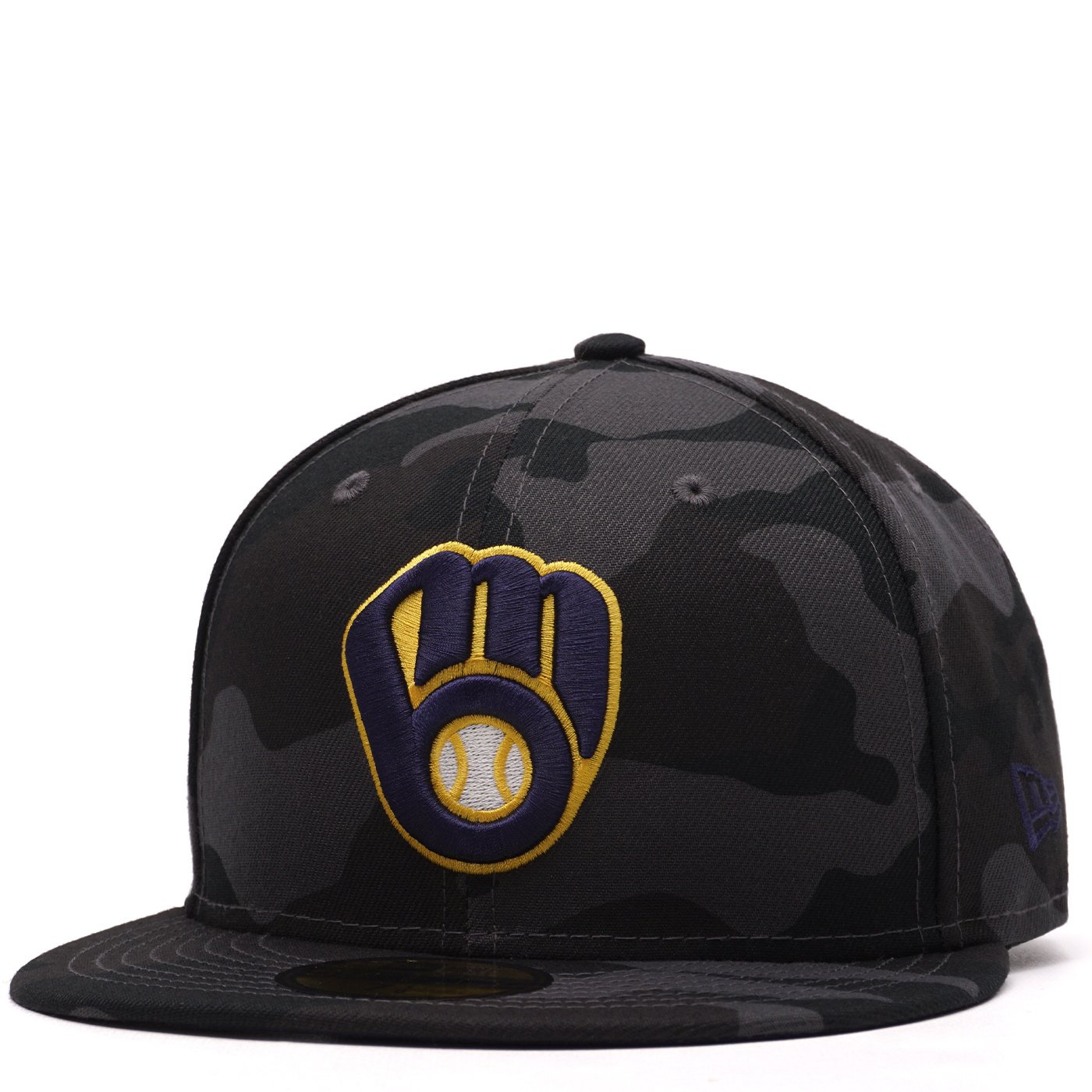 Men's New Era Camo Milwaukee Brewers Dark 59FIFTY Fitted Hat