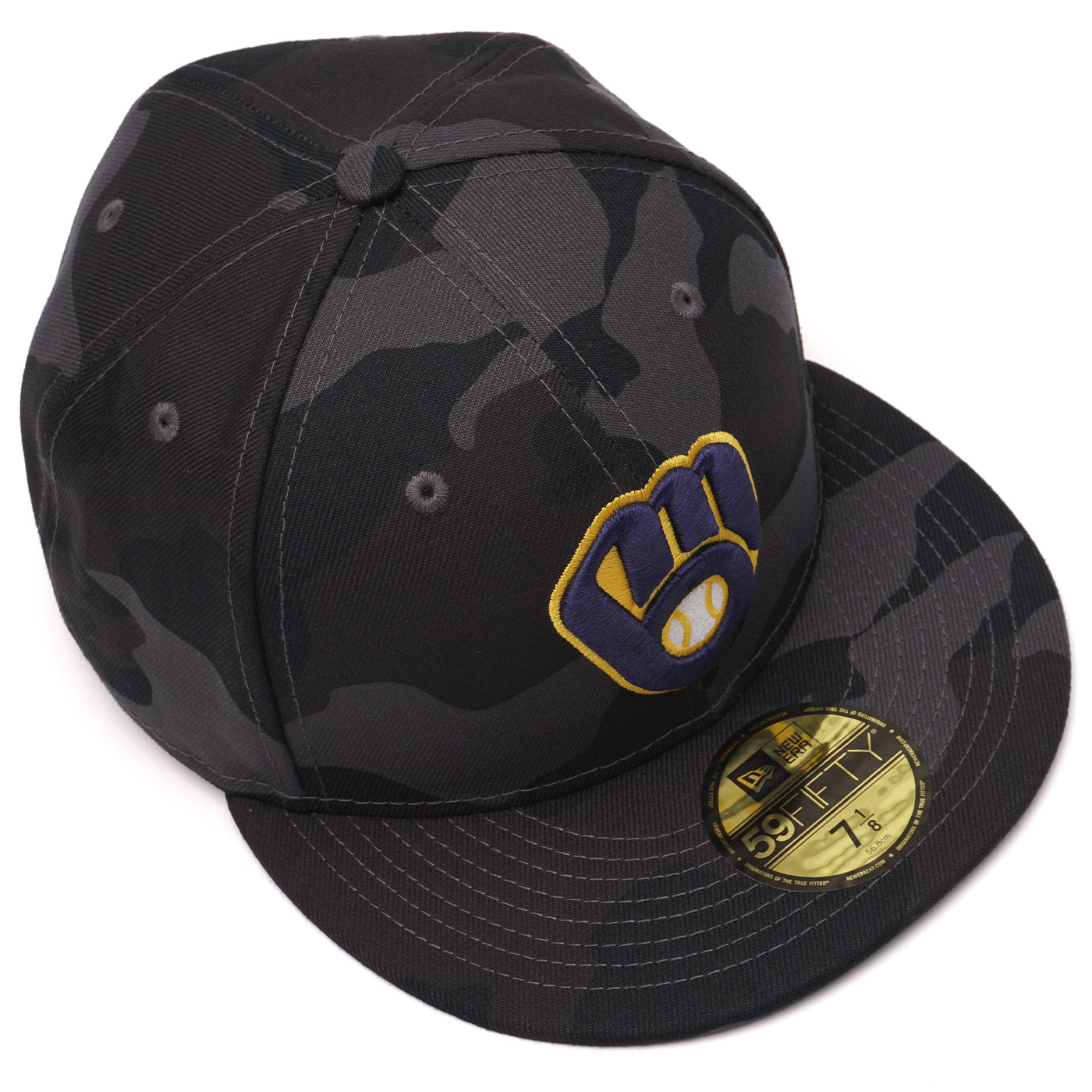 Adult Milwaukee Brewers Camo Mass Mossy Oak Frost MLB Cap at Fleet