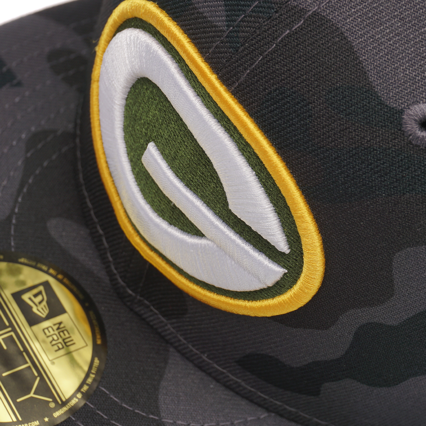 New Era Green Bay Packers Wordmark Camo Hoodie