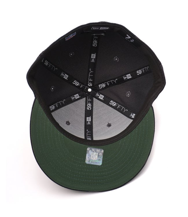 New Era Green Bay Packers Logo Camo 59Fifty Fitted Hat - Black Camo - MODA3