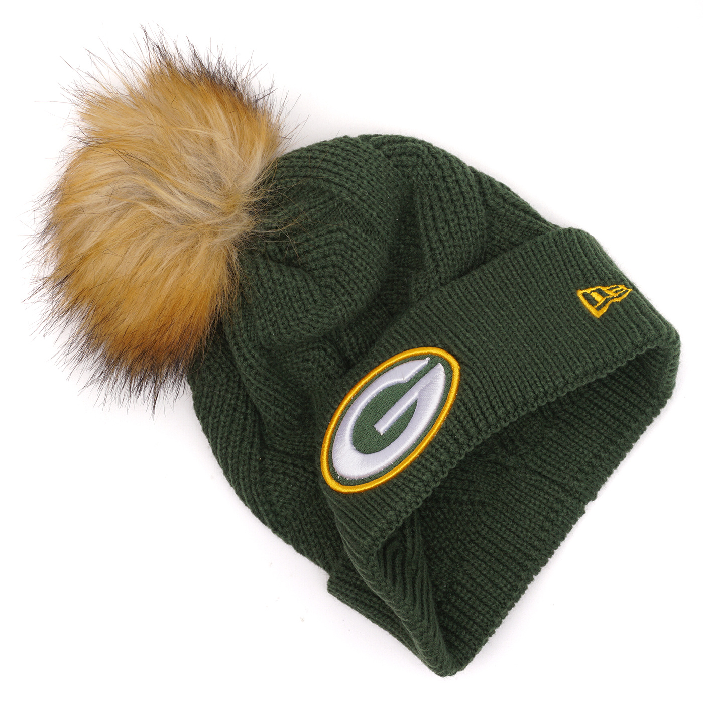 New Era Green Bay Packers Sideline Ink Knit Beanie - Green - MODA3