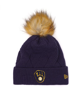 NEW ERA BREWERS WOMEN'S SNOWY KNIT BEANIE