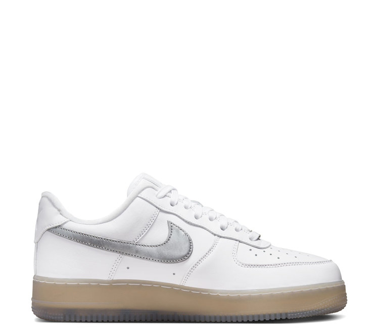 completamente moneda lengua Nike Air Force 1 '07 Premium - White/Silver - MODA3