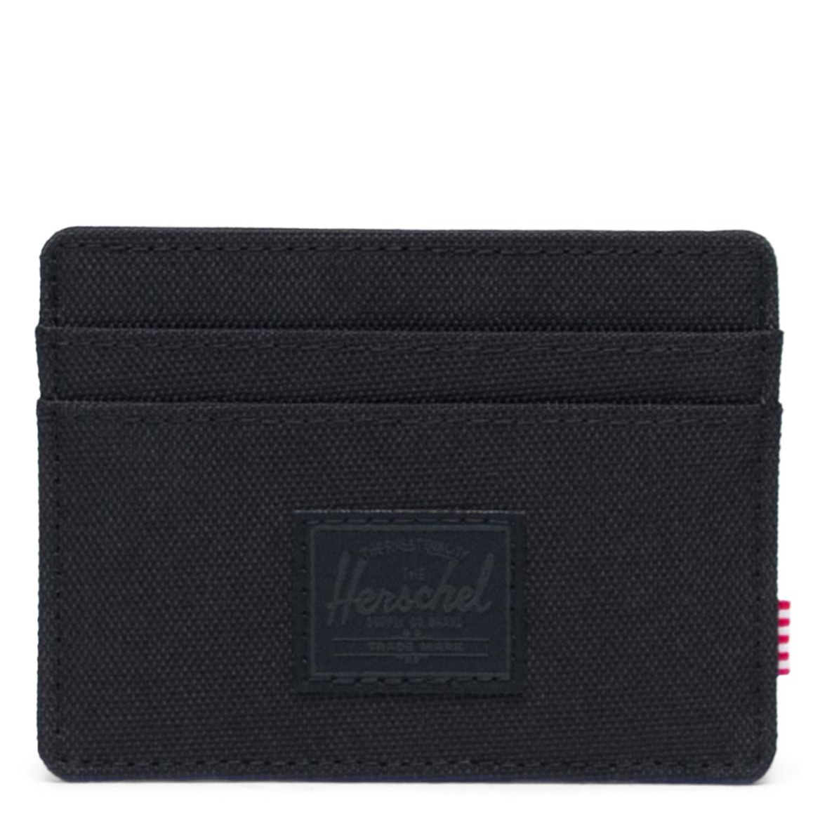 Herschel Supply Co | Charlie Cardholder Wallet | Black Grid/Gargoyle/Sun Orange