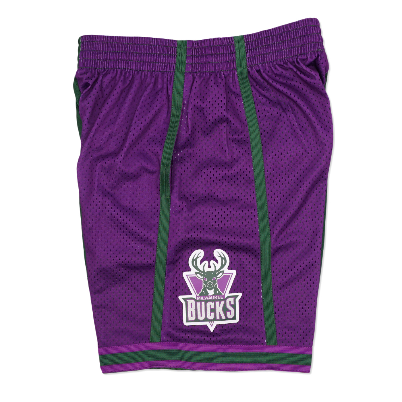 Mitchell & Ness Men's Milwaukee Bucks Swingman Shorts - Purple/Green