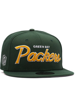 NEW ERA PACKERS SCRIPT 9FIFTY SNAPBACK HAT