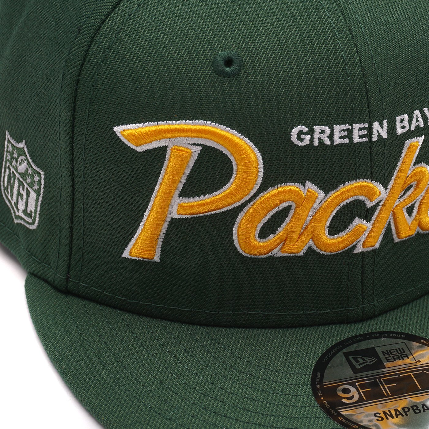 New Era Green Green Bay Packers Script 9FIFTY Snapback Hat