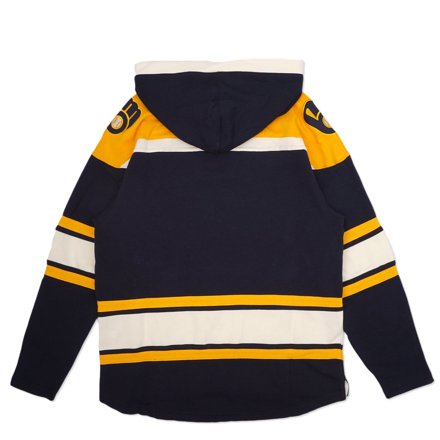 47 Chicago Blackhawks Cream Vintage Superior Lacer Hooded Sweatshirt Medium