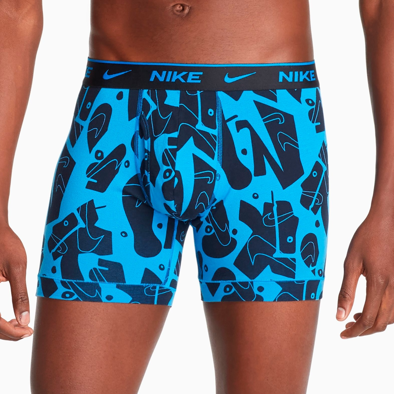 Nike Dri-FIT Essential Cotton Boxer Brief 3-Pack - Abstract/Blue/Black -  MODA3