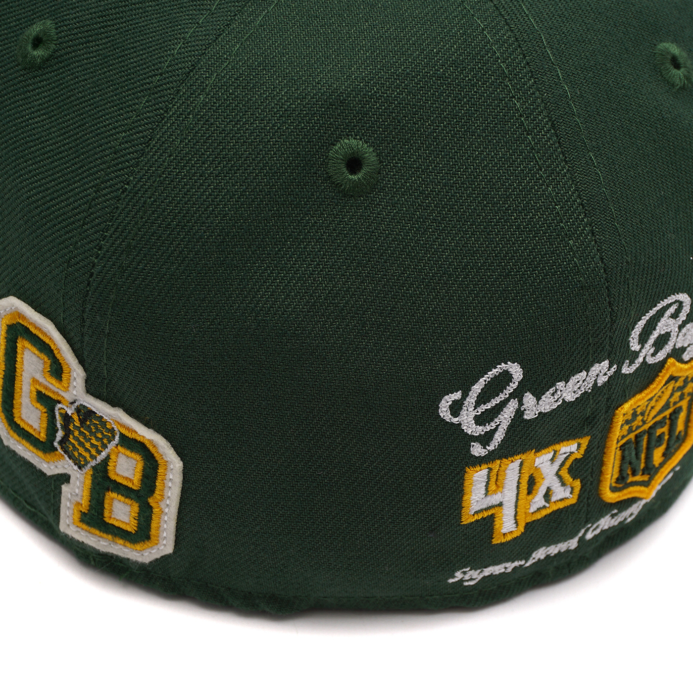 Men's New Era Green/Gold Green Bay Packers Super Bowl XXXI Letterman  59FIFTY Fitted Hat