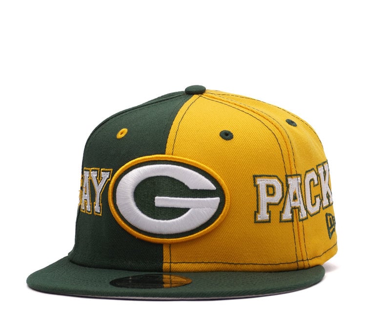 New Era Green Bay Packers Team Split 9Fifty Snapback Hat - Green/Gold -  MODA3