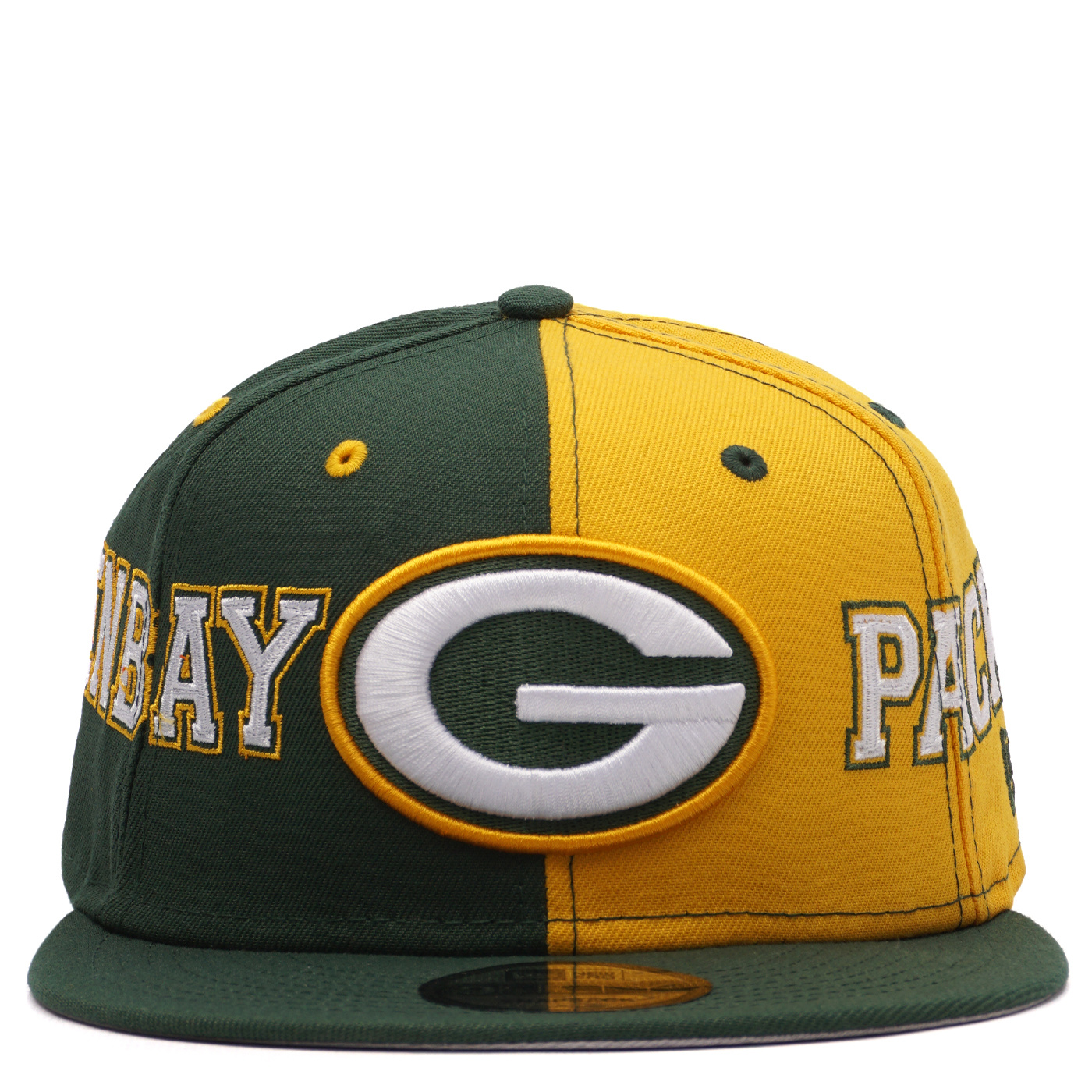 Men's Green Bay Packers New Era Green/Gold Flipside 2Tone 59FIFTY