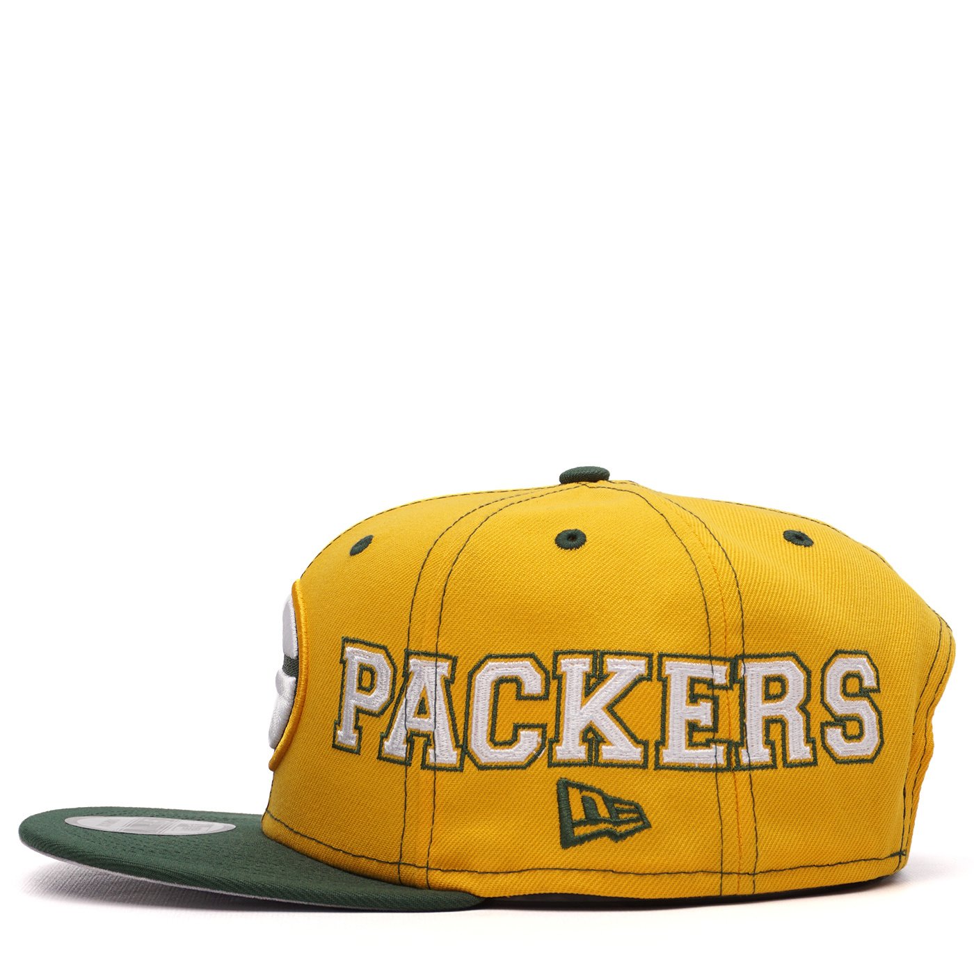 Green Bay Packers New Era Flipside 2Tone 59FIFTY Fitted Hat - Green/Gold