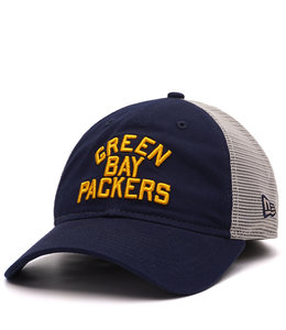 Green Bay Packers New Era Quad II 9FIFTY Trucker Snapback Hat - Black