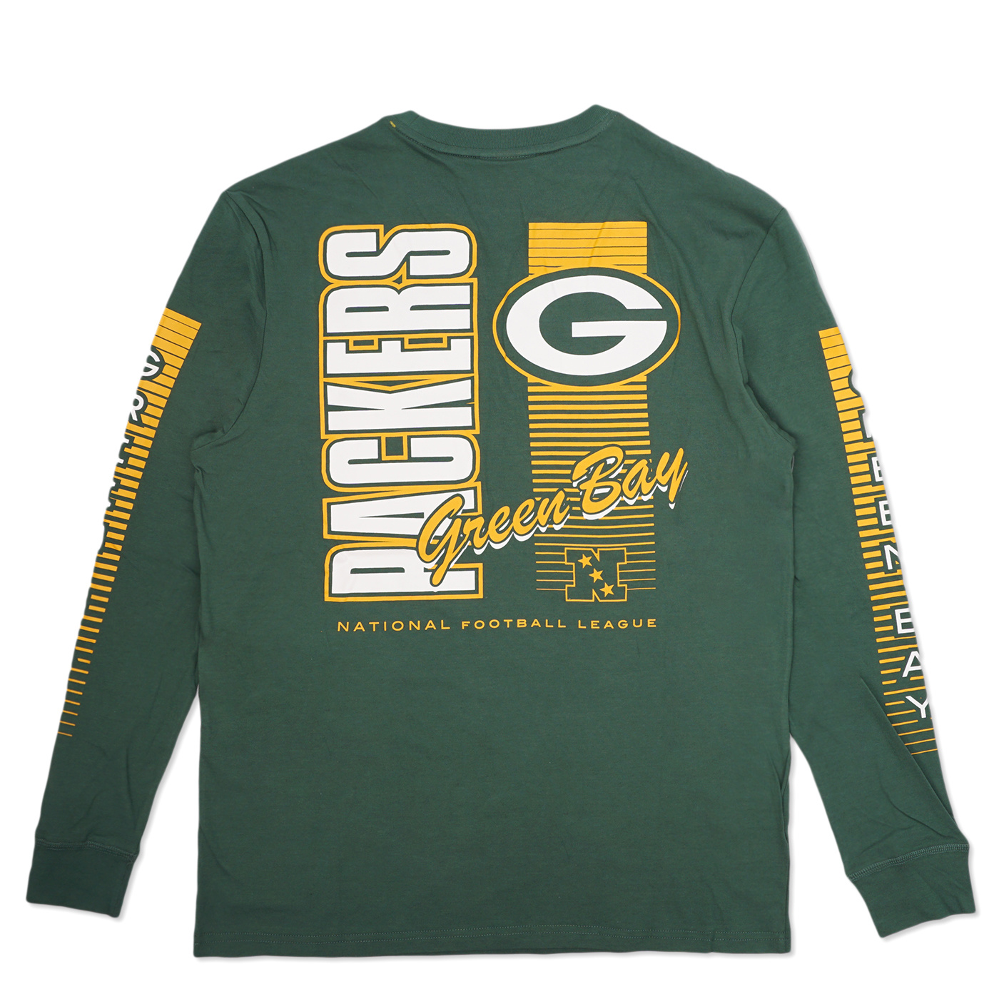 Men's Mitchell & Ness Green Bay Packers Fashion Long Sleeve T-Shirt Size: Small