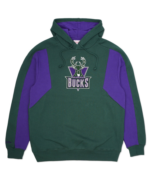 MITCHELL AND NESS Bucks Colorblocked 2.0 Pullover Hoodie