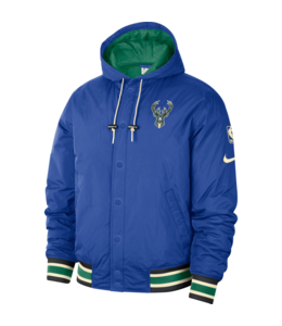 NIKE BUCKS CITY EDITION COURTSIDE SNAP JACKET