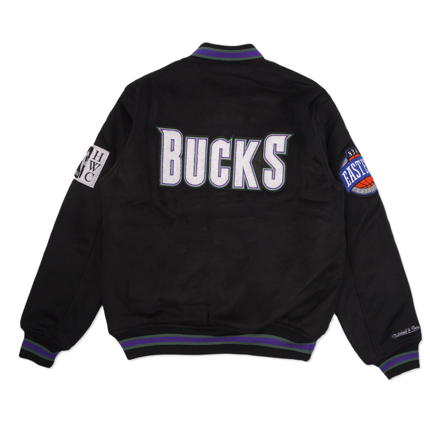 Men's Jacket Mitchell & Ness Milwaukee Bucks Team Origins Jacket Black