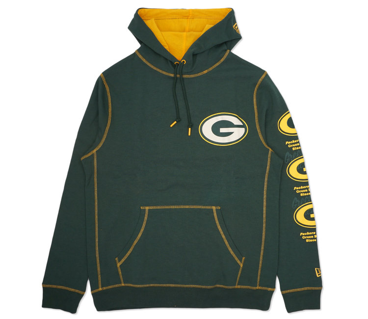 Green Bay Packers New Era Team Tie-Dye Pullover Hoodie - Green