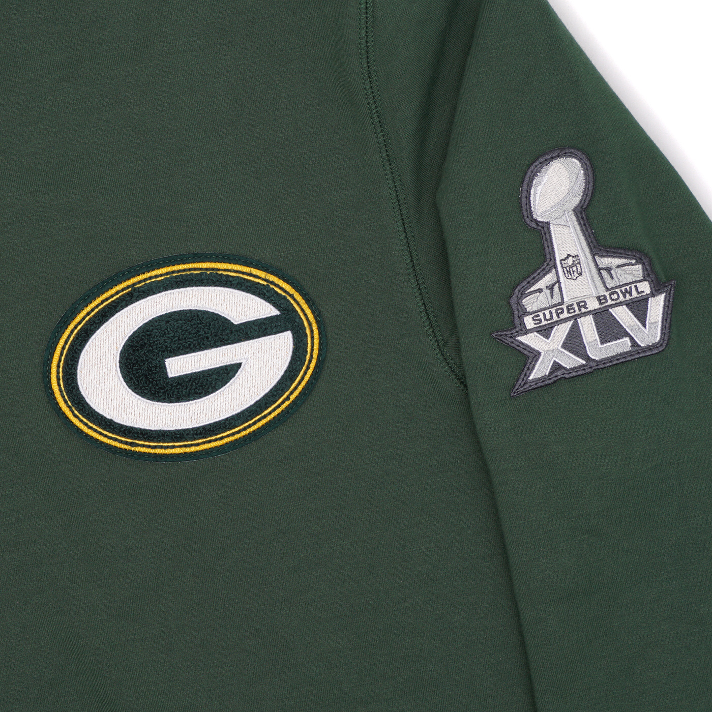 Men's New Era Green Green Bay Packers Combine Authentic Stated Logo  Pullover Hoodie