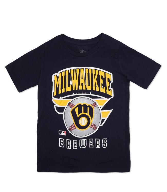 Outerstuff Milwaukee Brewers Youth Ninety Seven T-Shirt - Navy - MODA3