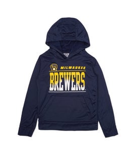 BREWERS YOUTH PLAY BY PLAY PULLOVER HOODIE