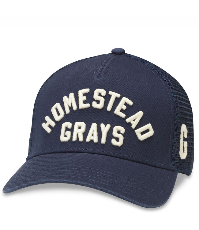 American Needle Homestead Grays Valin Trucker Hat Navy Size Os | MODA3