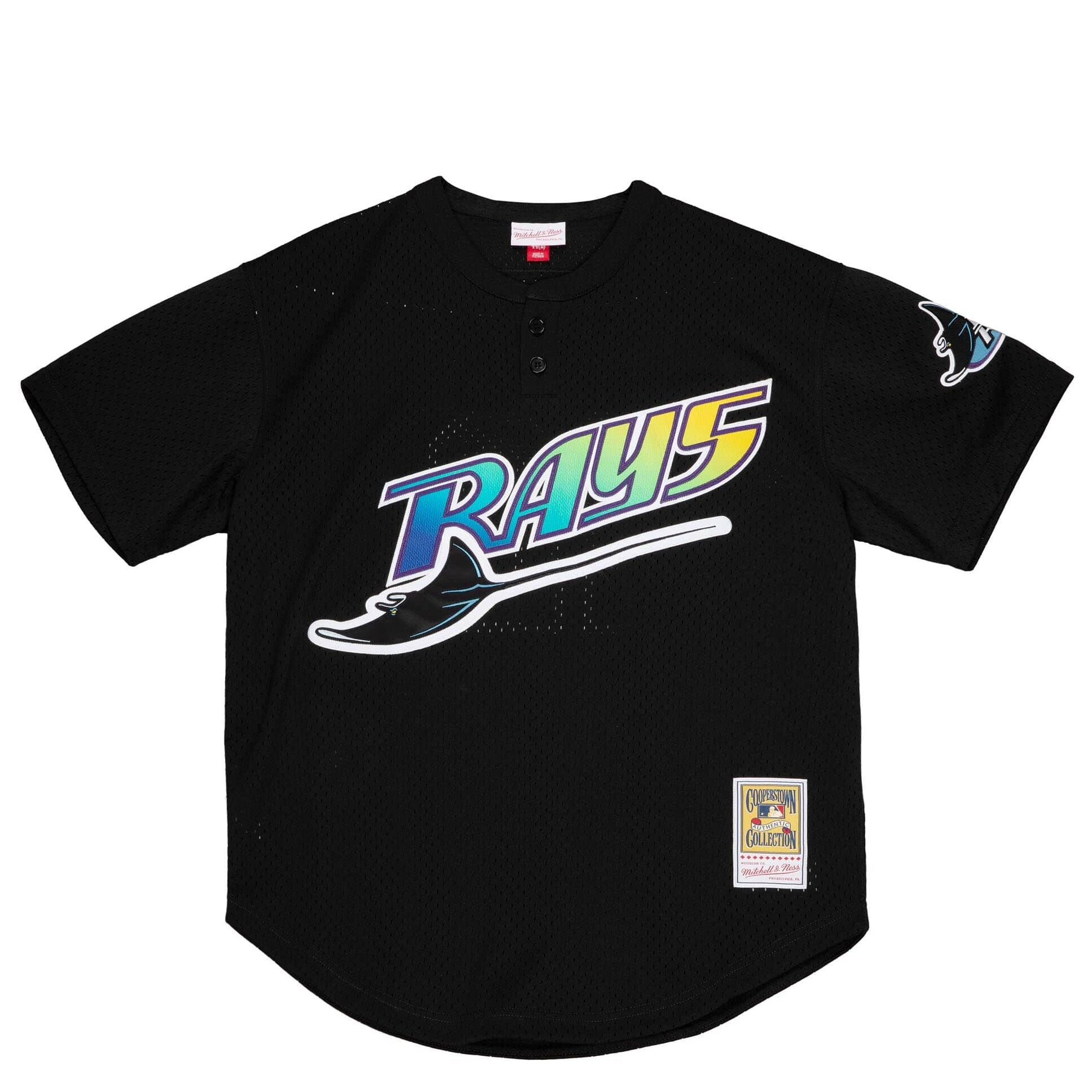 Shop Mitchell & Ness Tampa Bay Rays Wade Boggs 1998 Authentic Jersey  ABPJ3032-TBR98WBOBLCK black
