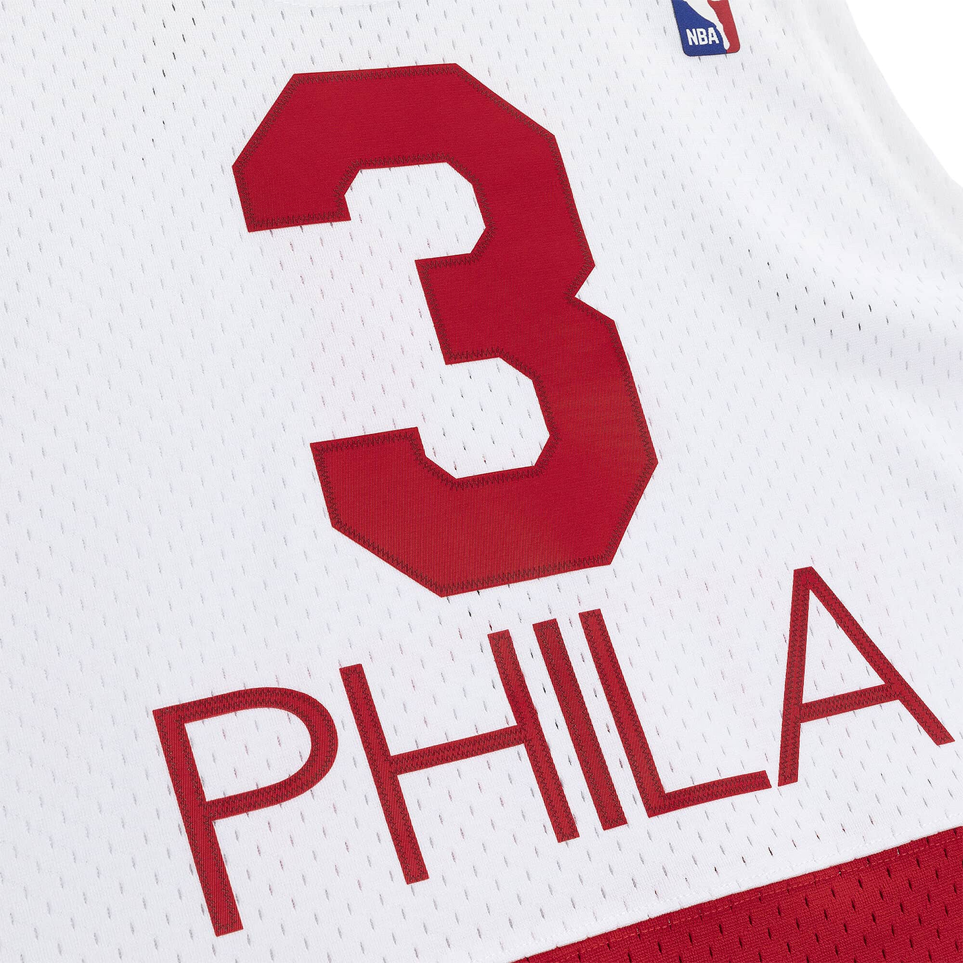 Philadelphia 76Ers Allen Iverson 3 Nba Throwback White Jersey in 2023