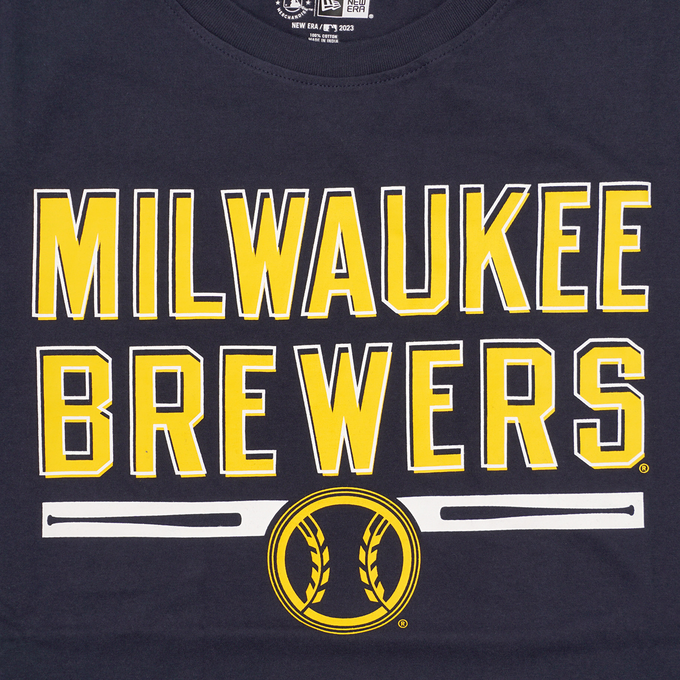 New Era Men's Brewers BP Tee Navy Size XL | MODA3