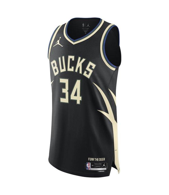 Nike Men's Bucks Giannis '22-23 Statement Edition Authentic Jersey Black Size 40 | MODA3