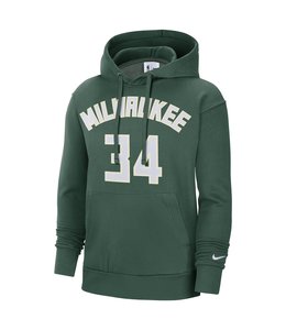 NIKE BUCKS GIANNIS NAME & NUMBER PULLOVER HOODIE