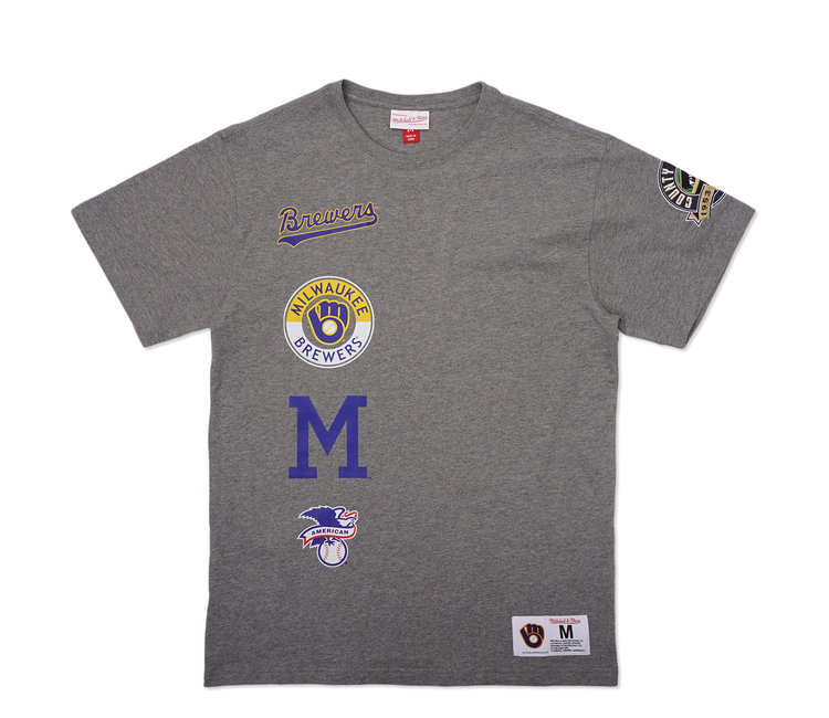 Mitchell & Ness Men's Brewers City Collection Tee Heather Size S | MODA3