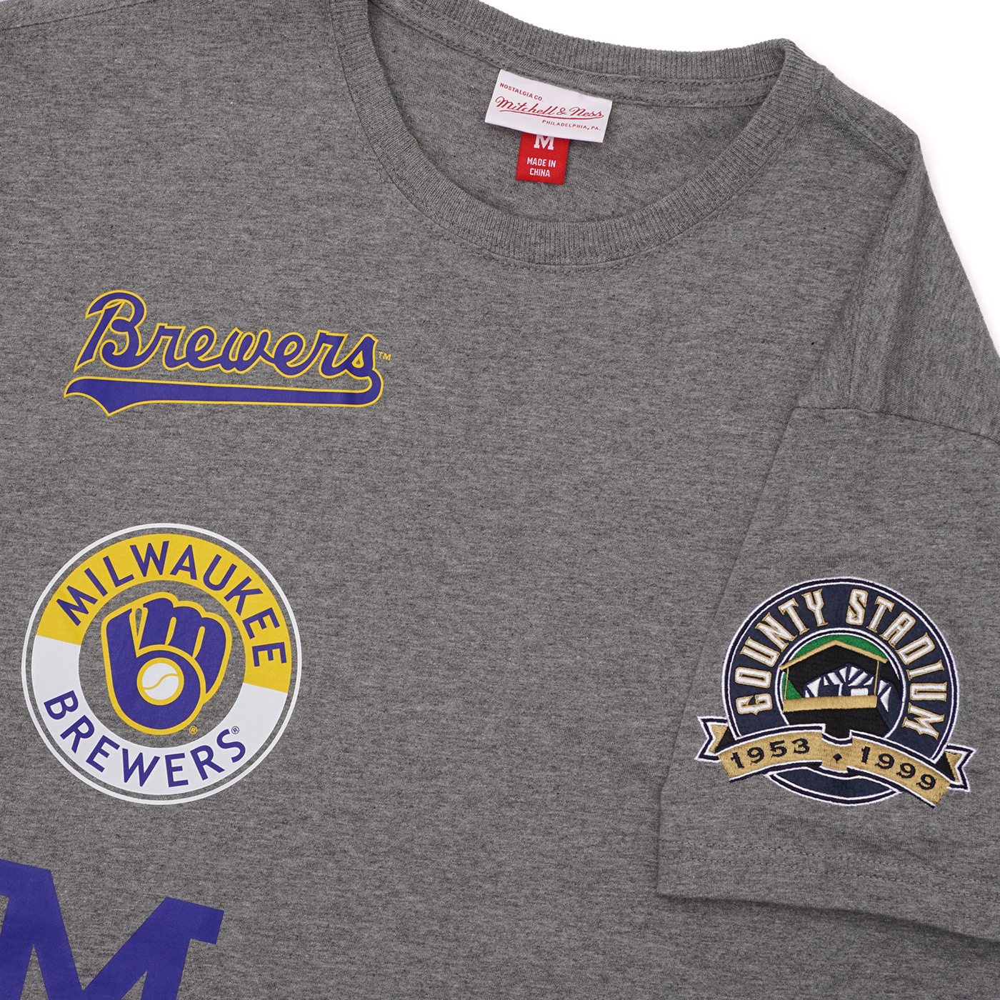 Mitchell & Ness Men's Brewers City Collection Tee Heather Size S | MODA3