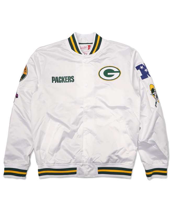 MITCHELL AND NESS Packers City Collection Lightweight Satin Jacket