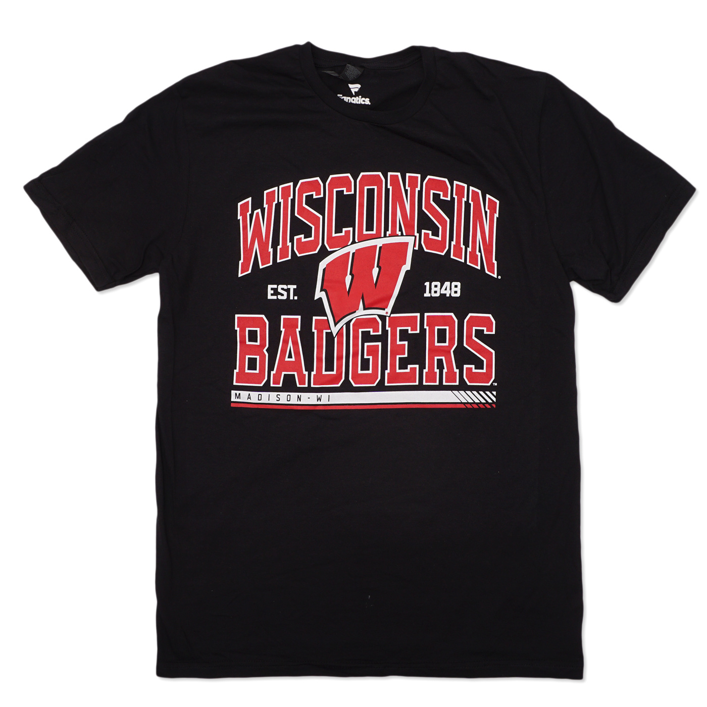 Fanatics Wisconsin Badgers Modern Stack TShirt Badgers MODA3