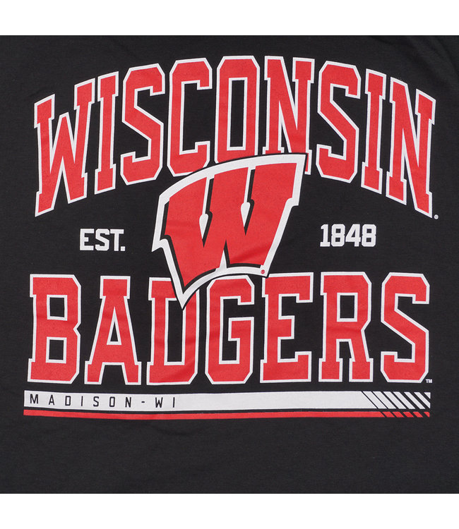 Fanatics Wisconsin Badgers Modern Stack TShirt Badgers MODA3